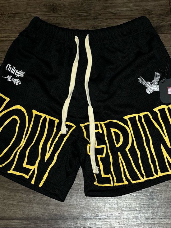 Marvel Other - Civil Regime x Marvel Wolverine Shorts NWT Black Mesh Gym Bodybuilding Mens Smal
